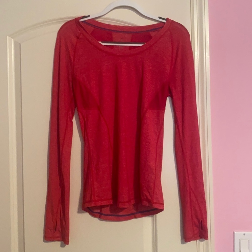Red Zella running shirt